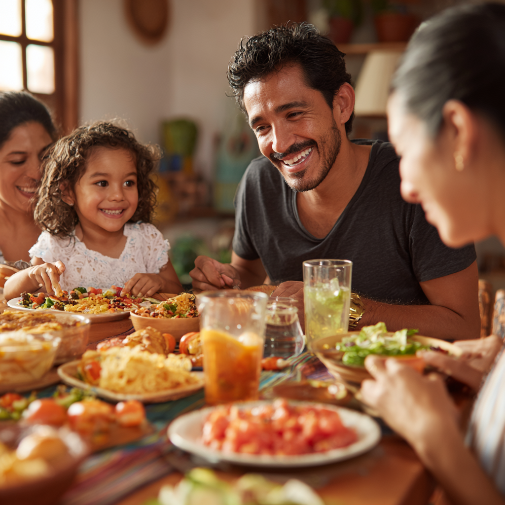 Mujer mexicana sonriente bebiendo agua fresca después del ejercicio en un parque